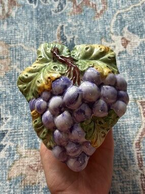 Vintage Hand-Painted trinket dish